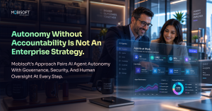Graphic highlighting the need for governance alongside AI agent autonomy