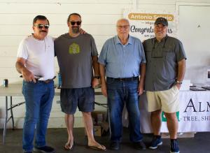 (L-R) Freddy Martinez, Michael Almstead (VP), Richard Almstead (founder) and Ken Almstead (CEO)