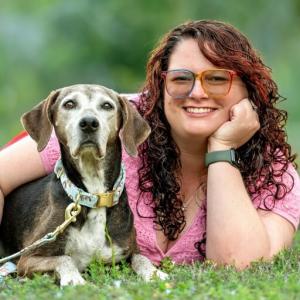 Dr. Morgan Russ, at her practice of in home pet euthanasia in Titusville, OR.