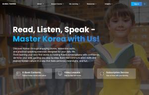 Main page of the website introducing TOAPING