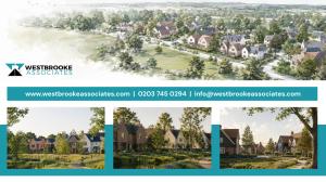 Westbrooke Associates showcases the proposed Burhill Meadows residential scheme in Hersham, Surrey, including planned new homes, landscaping and community-focused development features.