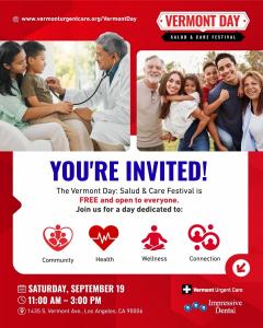 Vermont Day: Salud & Care Festival Promotional 2