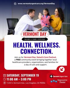 Vermont Day: Salud & Care Festival Promotional 3