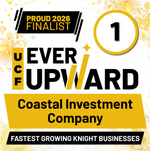 Coastal Investment Company No. 1 UCF Ever Upward 2026 award graphic