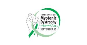 Logo for International Myotonic Dystrophy Awareness Day, September 15th.