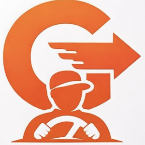 App icon that shows a driver and the company's distinctive G for Gophr App taken from their logo