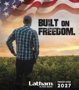 Latham Seeds 2027 Product Guide for corn, alfalfa, and soybean portfolio