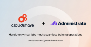 CloudShare Administrate partnership graphic
