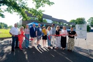 MICS Team and Community Leaders at Shrewsbury Office Ribbon Cutting