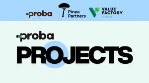 Proba Projects logo, Proba logo, Pinea Partners logo, Value Factory Ventures logo