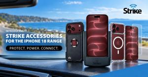 Strike’s new iPhone 18 Pro and iPhone 18 Pro Max range includes car phone holders, rugged cases, clear cases and screen protectors.
