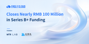 Cover images has text saying Eagle Cloud a cyber security company has closed series B funding of $14 million USD