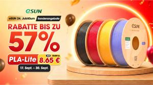 Bis zu 57 % Rabatt: eSUN startet zum 24. Jubiläum eine Filament-Aktion auf Amazon.de