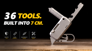 TOOLT 70 mm pocket toolbox by YSMART with three locking tool plates and a two-position replaceable utility blade.