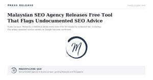 Mackyclyde SEO free tool that flags which SEO rules Google has actually documented