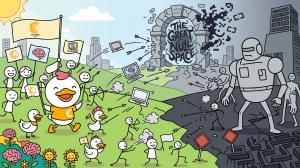 An Artist impression of Shichida UK 404 Page Fight