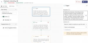 PeopleReign fall 2026 platform - visual workflow builder
