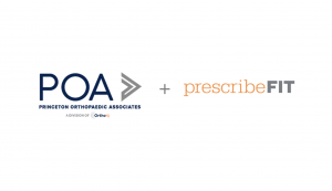 Princeton Orthopaedic Associates + Prescribe FIT logos