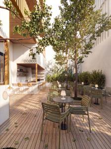 3D rendered facade of a hotel complex, Canary Islands