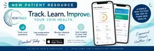 VeinTrack logo for the vein health and symptom tracking app