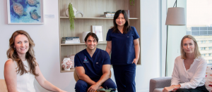 A/Prof Sanjay Warrier, Dr Jue Li Seah, Sophie Simic and Samantha Hislop from Warrier & Seah Practice.