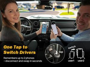 Cabin Connect supports one tap to switch phones.