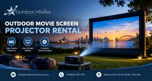 Outdoor Movie Screen Projector Rental