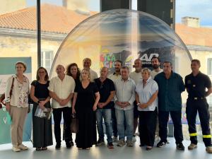 The race launch press conference in Corte