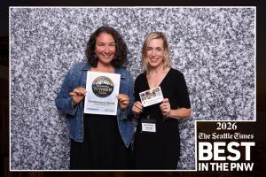 Maria Moses (Middle School Director) & Alison Raitt (Director of Advancement)