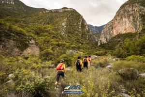 Trekking in the mountains Nuevo Leon at La Ruta Madre