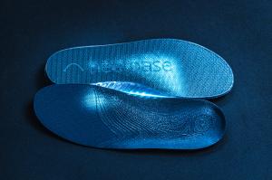 HeelBase DRIVE, the world's first 3D-printed insole designed specifically for pickleball.