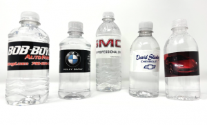 custom labeled water
