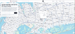 uszipcodemap.com radius search tool