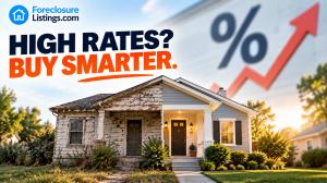 Fixer-upper home shown before and after renovation as mortgage rates approach 7%.