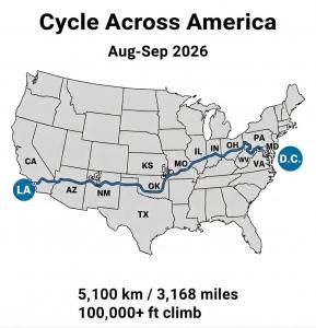 Anuradha Palnitkar, Samir Palnitkar and Jai Rawat completed their 3,168 mile Cycle across America expedition in Washington DC on Sep 21, 2026