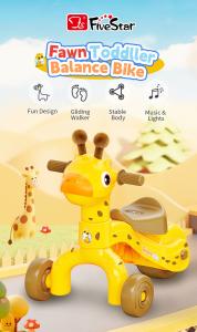 35661 Fawn Toddller Balance Bike For Active Play Assortments