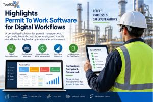 Permit to work software system