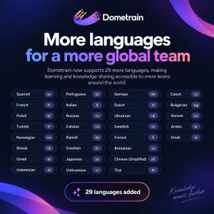 More languages for a more global team