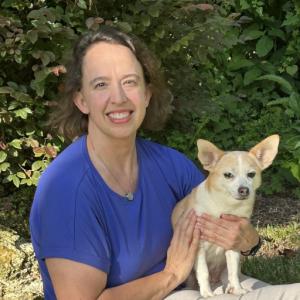 Dr. Amanda Buerk, at her practice of in home pet euthanasia in Orlando, FL