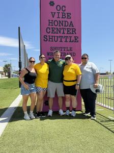 Durham team members Ashley Coffin, Andrea Del Toro, Billy Coffin, Ruby Aguilera, and Edwin Rubalcava.