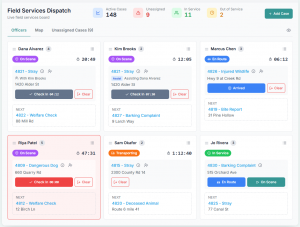 Example Dispatch Screen View