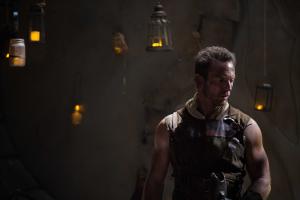 Matthew Bellows as Jax on set in EXTINCT