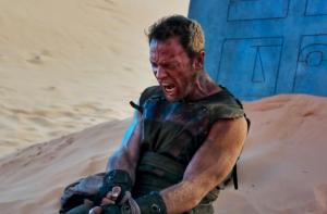 Matthew Bellows as Jax on set in EXTINCT