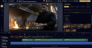 Screen grab of ImpactFactory.ai's powerful new Timeline Studio video editor.