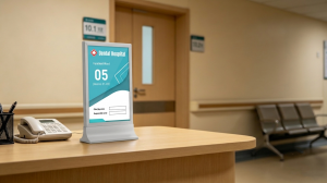 Datallen 10.1" desktop digital signage for hospitals