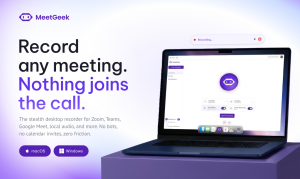 MeetGeek Desktop App for macOC and Windows