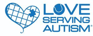 Love Serving Autism Logo - Love Serving Autism is a national nonprofit founded in 2016 by Lisa Pugliese-LaCroix that uses therapeutic racquet sports to help individuals with autism and other developmental challenges build communication, motor, and social