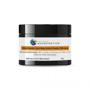 Lion’s Mane Extract Powder: Water-Soluble Nano Mushroom Powder, 200 mg/g
