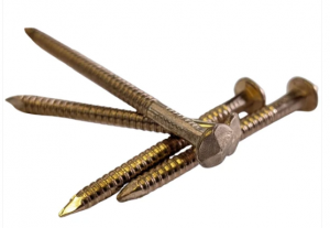 Silicon Bronze Ring Shank, Rose Head Nail