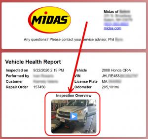 Vehicle inspection overview video